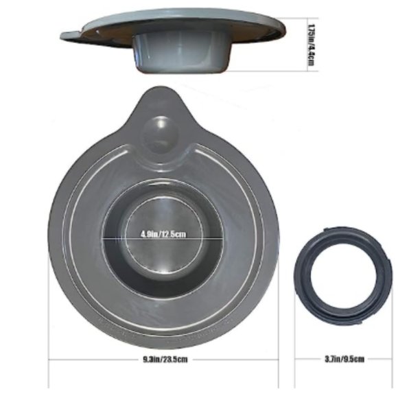 Lid Cover for Kitchenaid K5GB 5 QT,Tight-sealing lid Tilt-Head Glass bowl - Picture 3 of 3